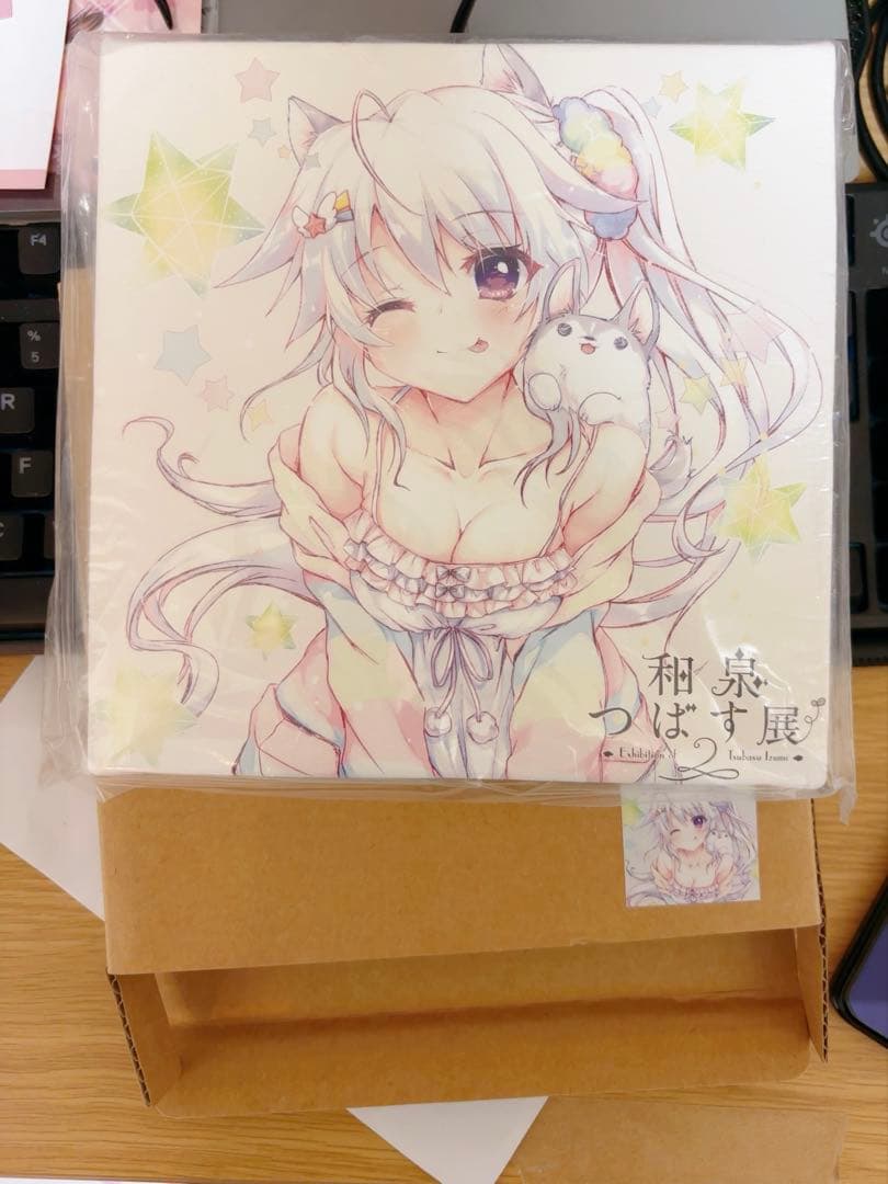 9nine ナイン 和泉つばす展 キャンバスアート 都 天 希亜　月のララちゃん