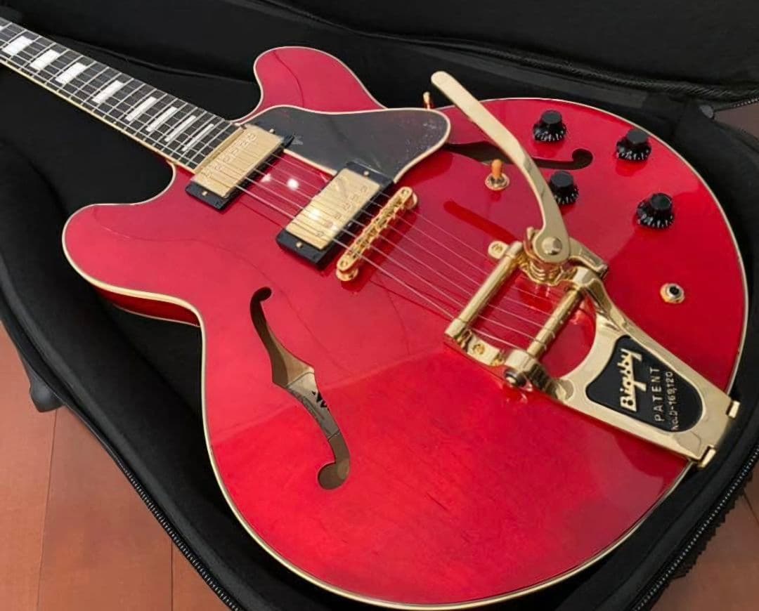 VG KTR-ES CST w/Bigsby セミアコ エレキギター ケース付