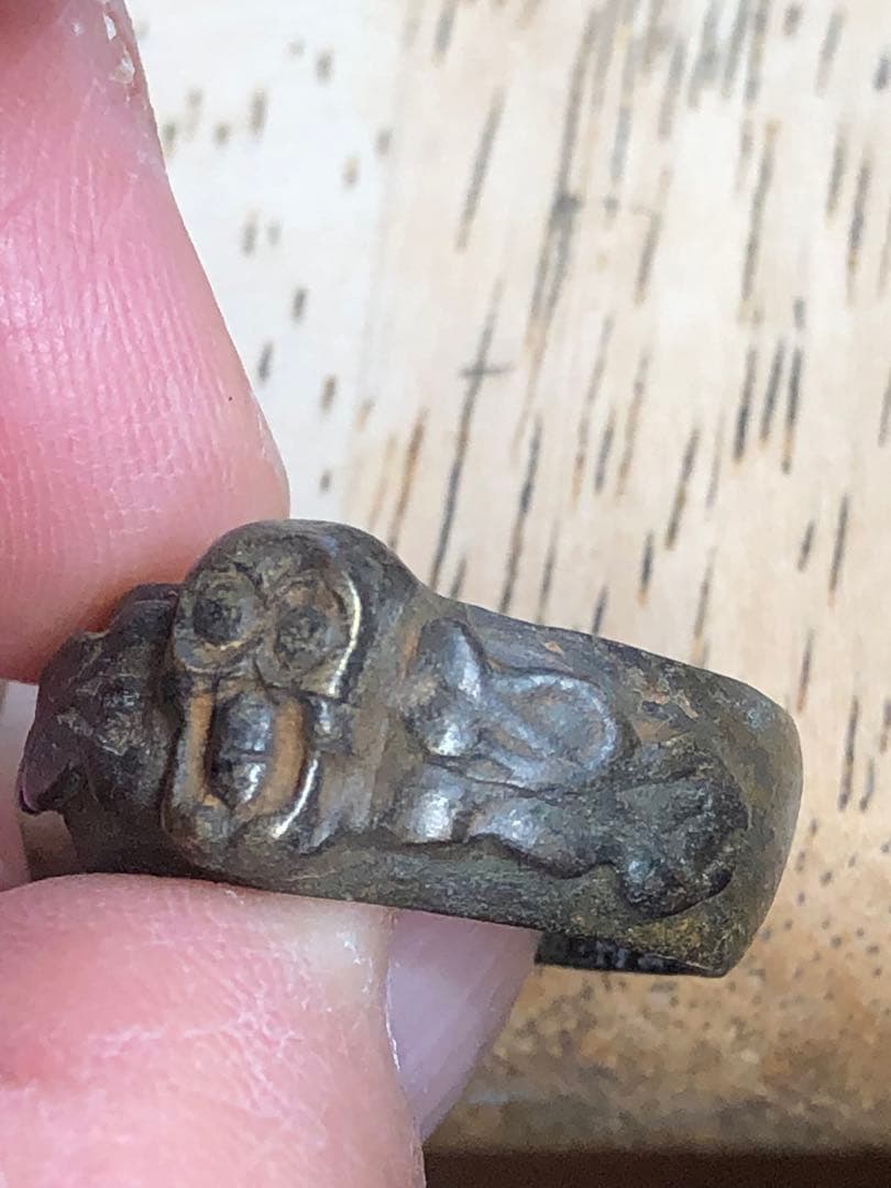 ビンテージ　スカル　髑髏　骸骨　リング　アンティーク　ネイバーフッド　レトロ