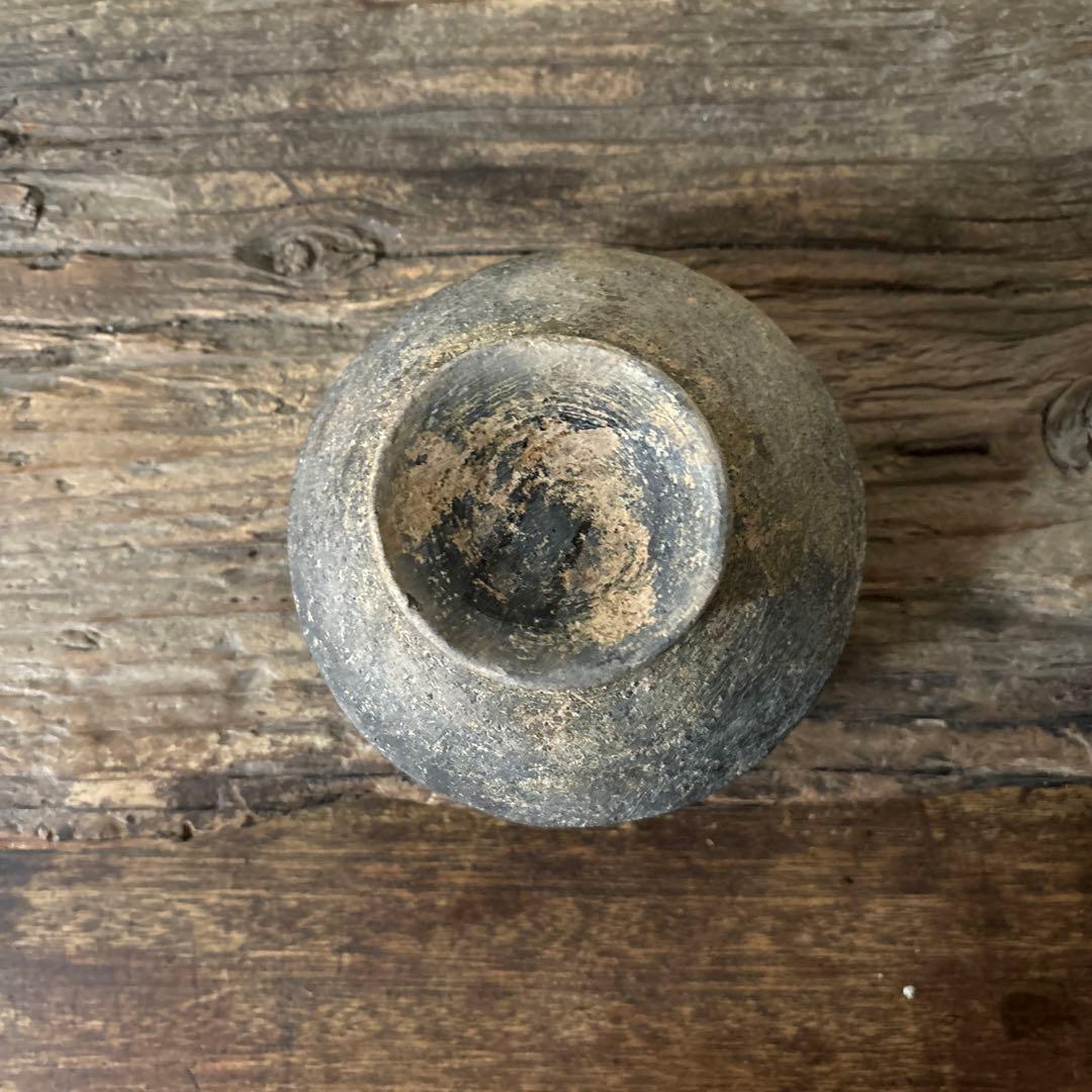 須恵器小壺　古美術　古道具　花器　アンティーク　骨董　新羅　高麗　南蛮　検:李朝