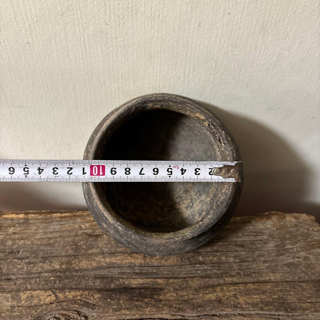 須恵器小壺　古美術　古道具　花器　アンティーク　骨董　新羅　高麗　南蛮　検:李朝