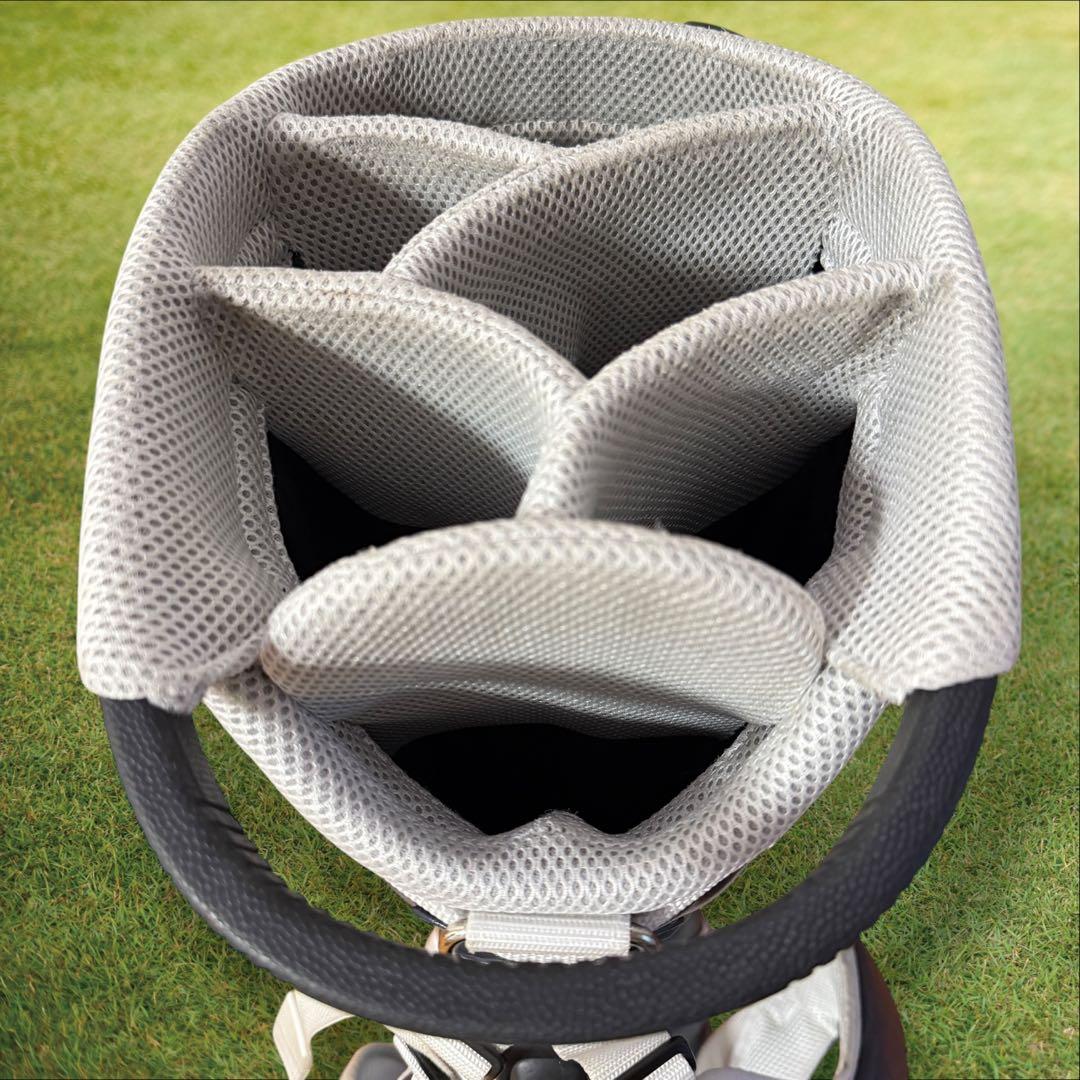 パーリーゲイツ　キャディバッグ　ショルダー式　スタンド式　軽量　紺　ネイビー