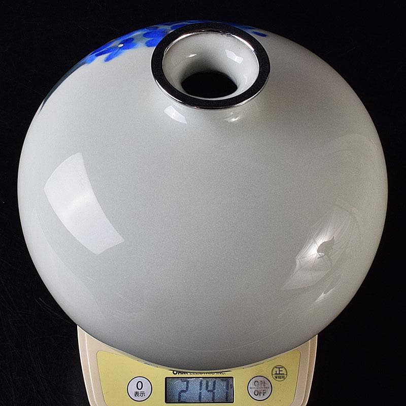 七宝焼　安藤七宝店　紫陽花文壺　花瓶　V　R8239H