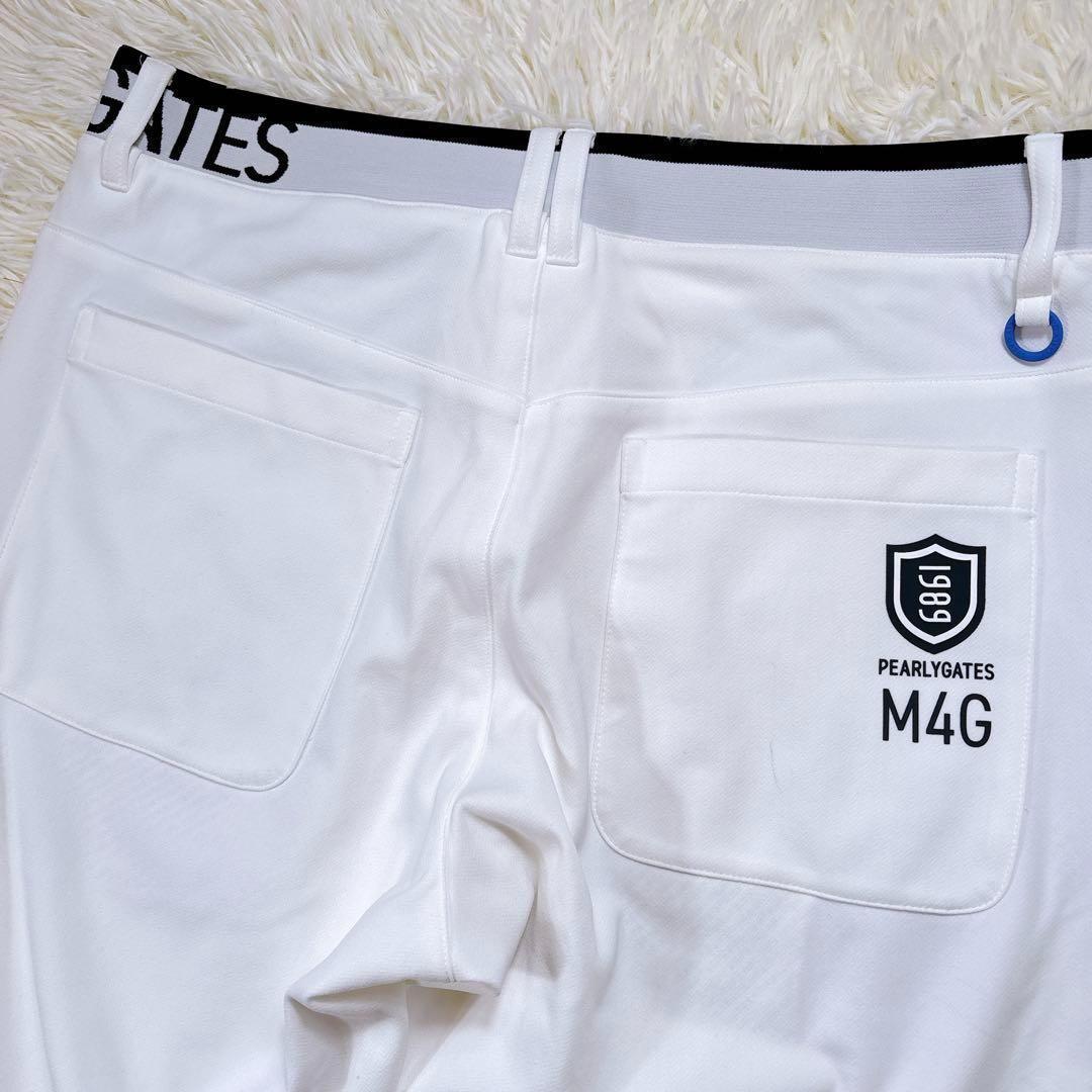 極美品☆サイズ6☆2024年　パーリーゲイツ ジョガーパンツ　ウエストゴムロゴ