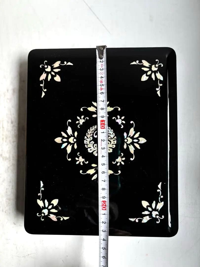 884 未使用 高岡漆器 螺鈿細工の硯箱 書道 硯 水滴 文箱 伝統工芸品