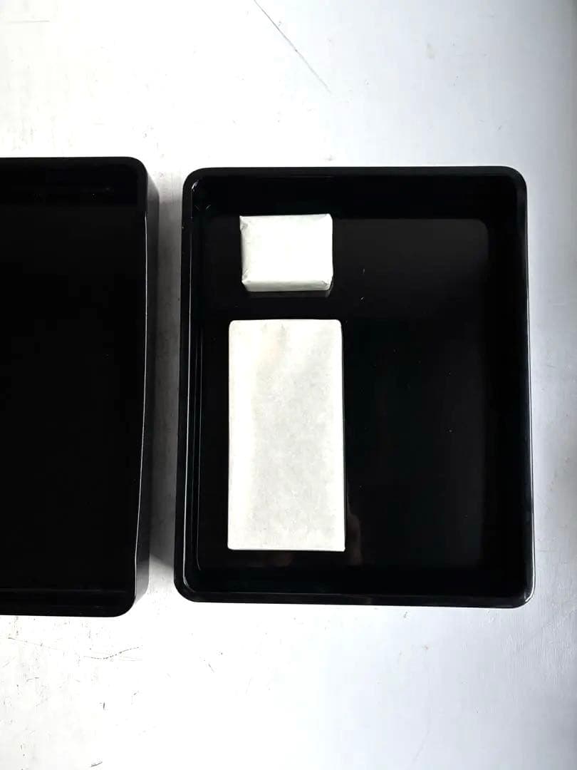 884 未使用 高岡漆器 螺鈿細工の硯箱 書道 硯 水滴 文箱 伝統工芸品