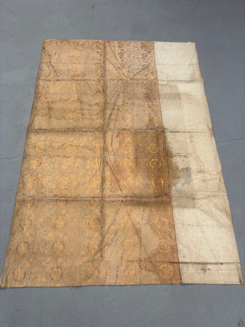 江戸時代　￼￼本金純金古布