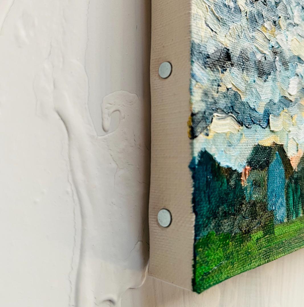 22×27㎝「夏の終わりの朝３」油彩・原画・F3