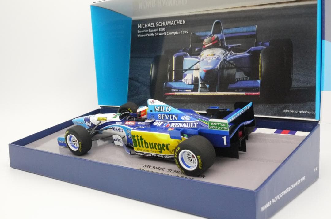 RS00641/18 ベネトン B195 岡山 M.シューマッハ PMA