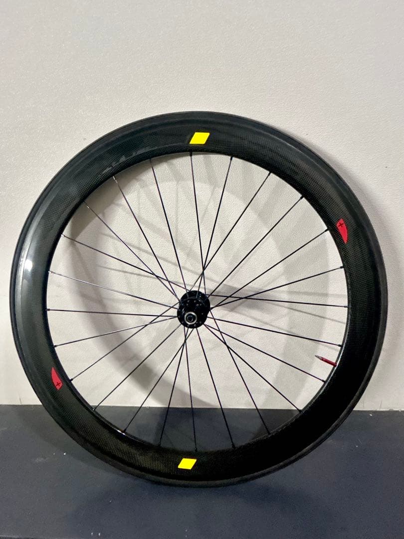 【カーボンホイール後輪】+チューブラータイヤ重量1.02kg