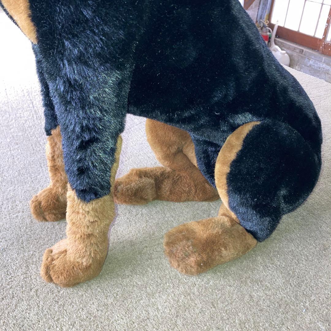 等身大 ドーベルマン ぬいぐるみ 高さ64cm 犬