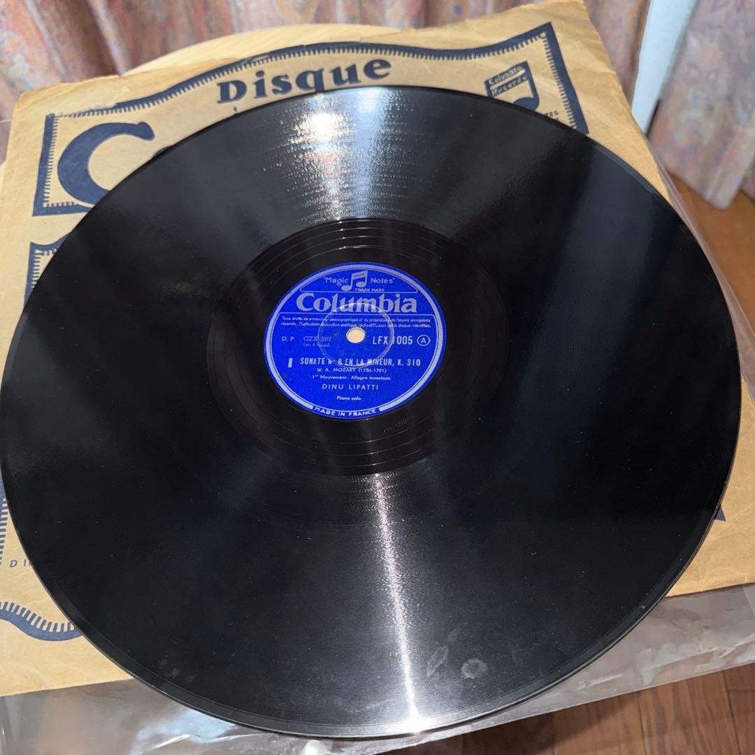 SP仏盤2枚組 DINU LIPATTI/MOZARTのsonata k310