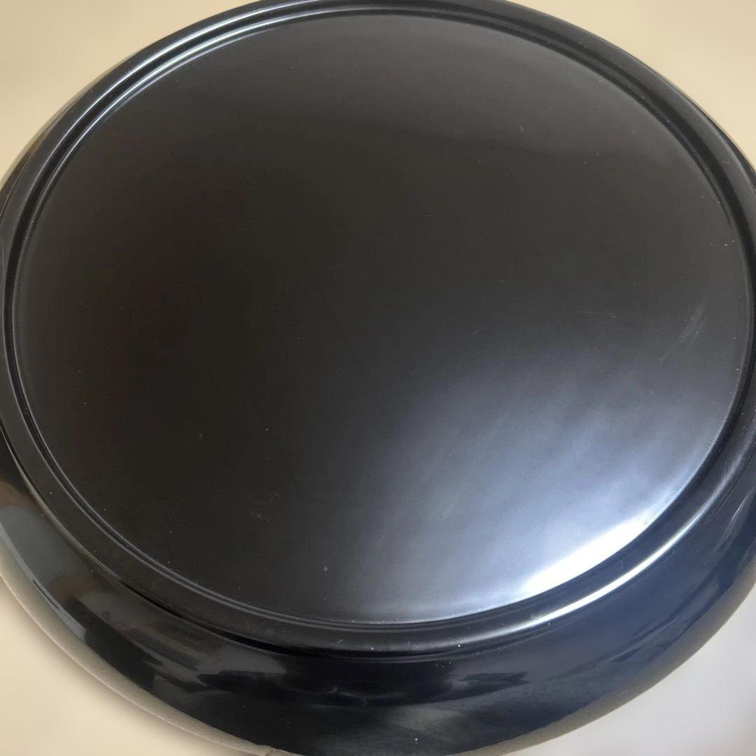 茶道具　淡々斎好み真塗り大円盆
