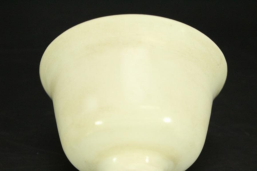 中国美術 白磁 高碗 台 二件 φ11.3cm(LC513)
