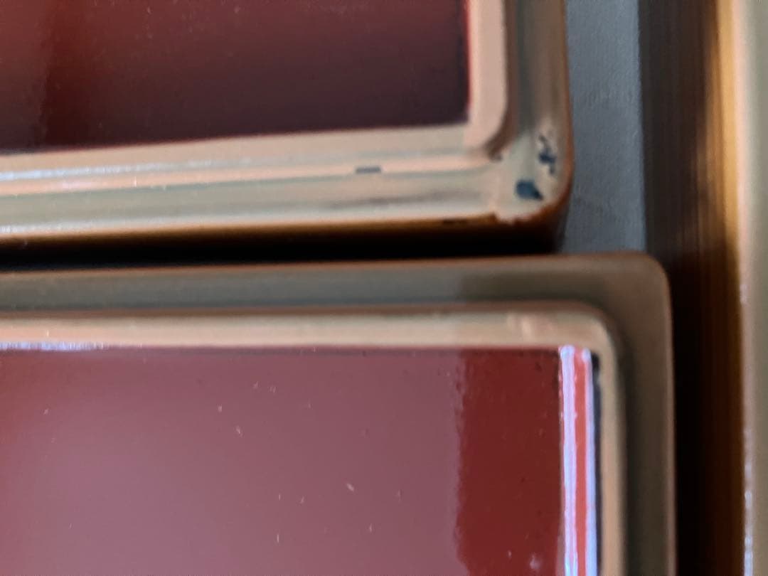 未使用❤️デリカバッド 漆塗り両目使い 5脚セット お正月 雛祭り 行事膳