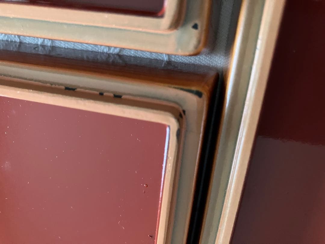 未使用❤️デリカバッド 漆塗り両目使い 5脚セット お正月 雛祭り 行事膳