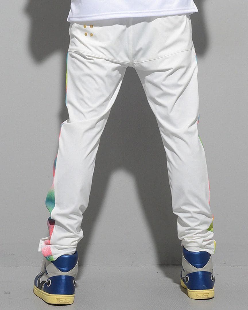 ラッセルノ ゴルフ ストレッチ スキニー カーゴ ロングパンツ ホワイト L 5