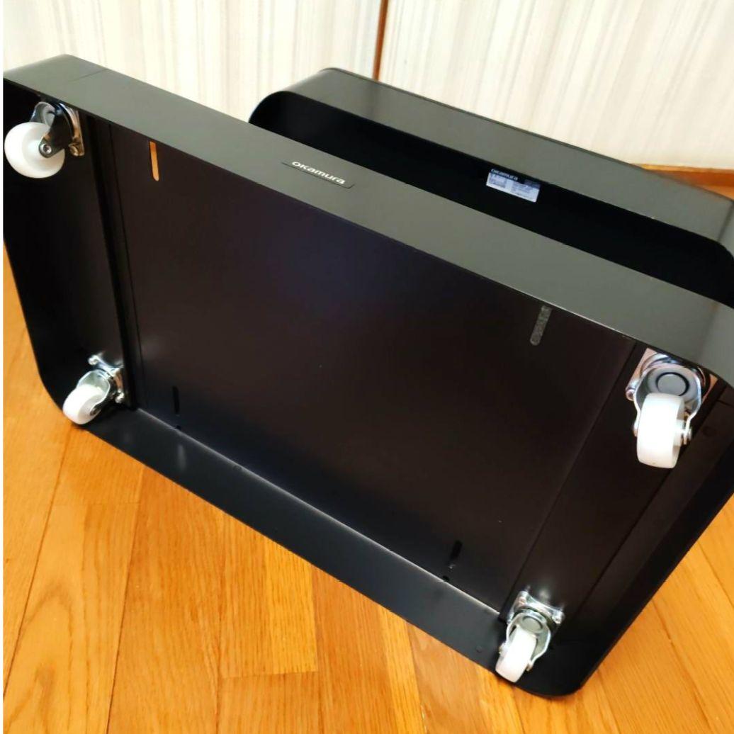 オカムラ ライブスワゴン ロータイプ W550 ブラック DD32BA-Z25