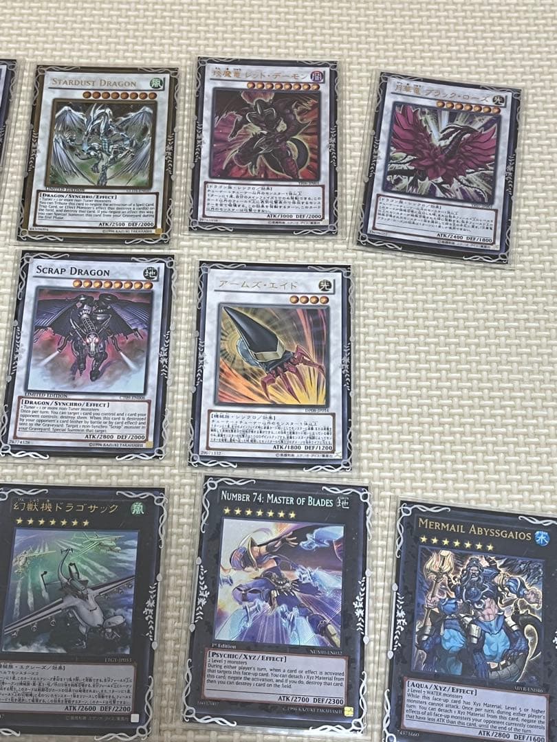 【引退品】遊戯王WCQスリーブ56枚 ＆ 征竜デッキ（3重スリーブ保護）