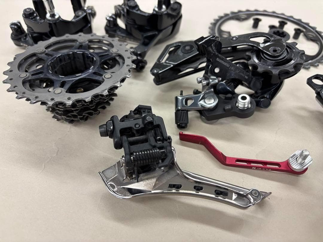 164【中古・超美品】　シマノ　DURA-ACE　9100　11Sパーツセット