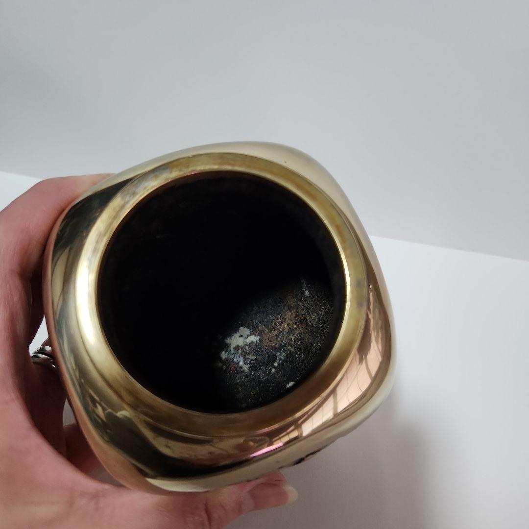 織田幸銅器 香炉 四方間取瑞鳥(小) 高岡銅器 仏具 高級 高級仏具