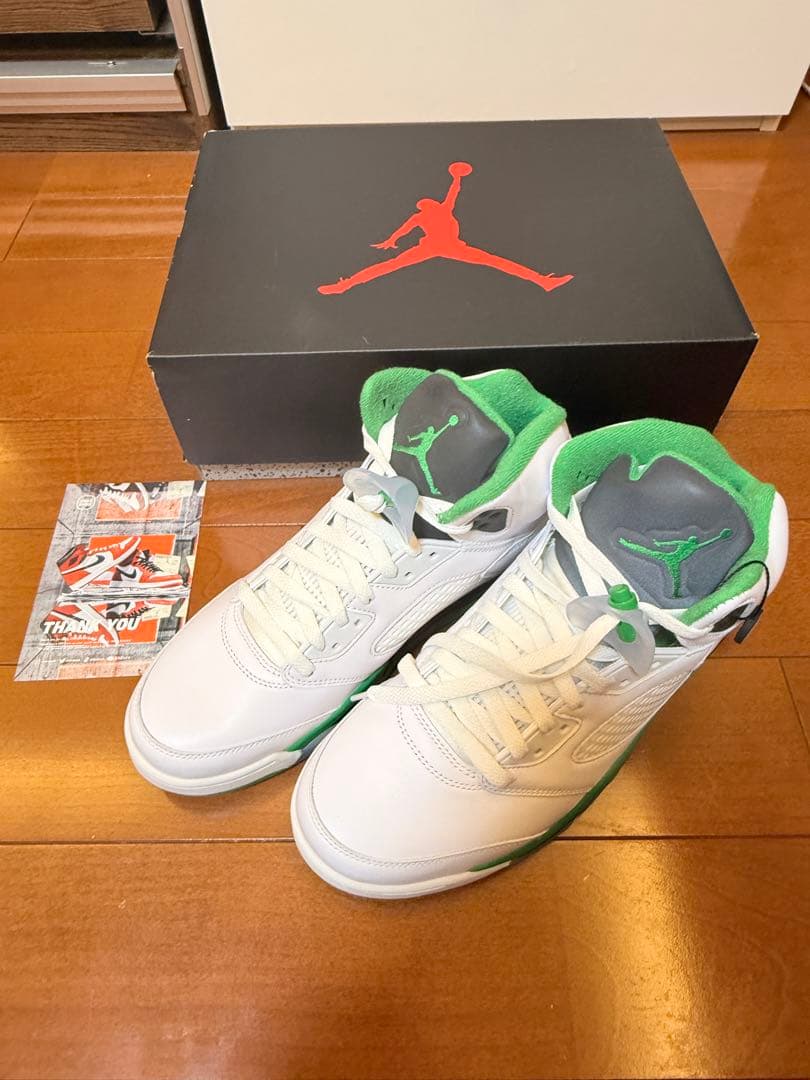 シューズ(男性用) NIKE Air Jordan 5 Retro Lucky Green