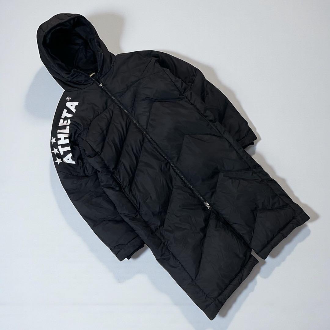 【ゆゆ】　ATHLETA アスレタ ベンチコート ブラック M 極暖 軽量
