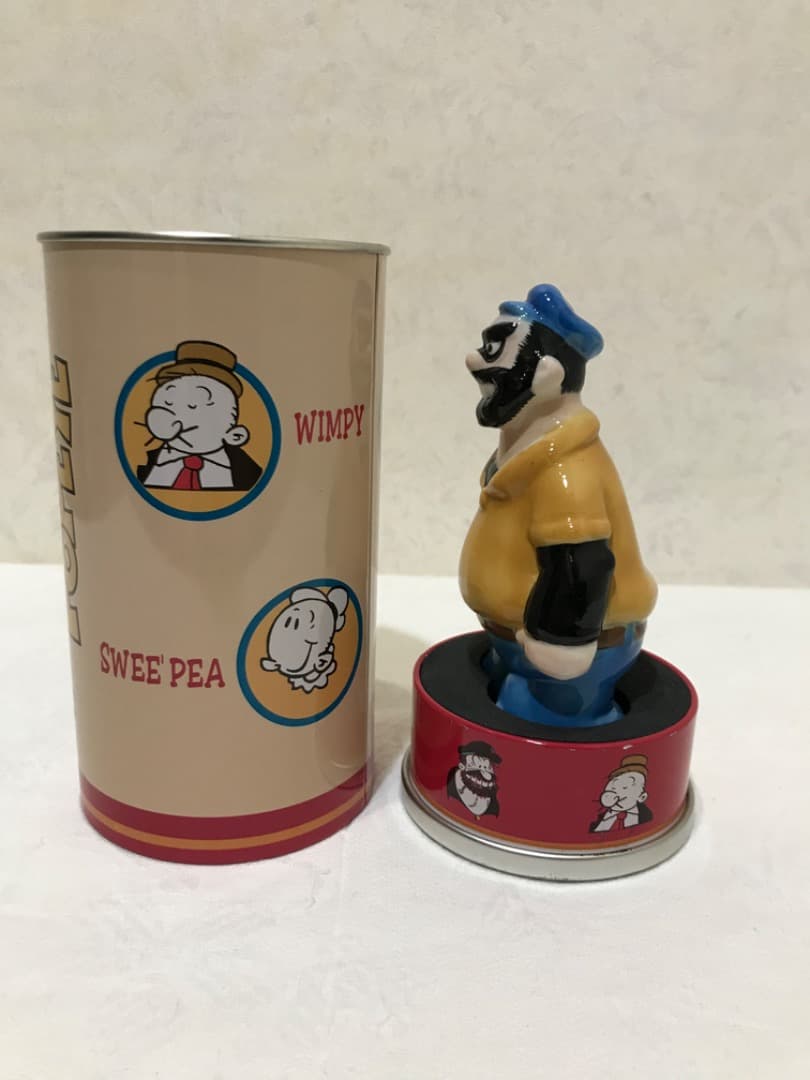 【レトロ中古、ジャンク】FOSSIL ポパイ 限定15,000個 人形&ケース