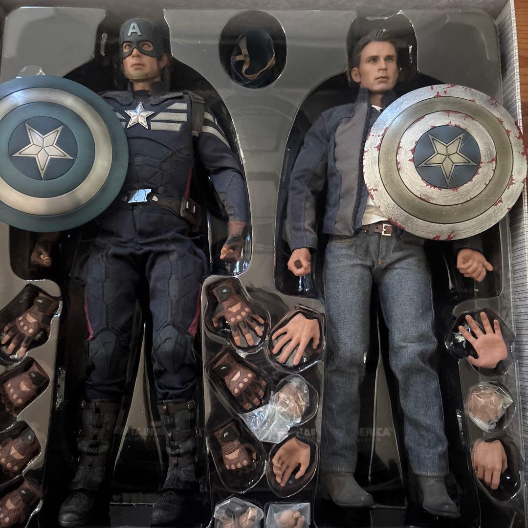 ホットトイズ　キャプテン・アメリカ(ステルス・スーツ版)＆スティーブ・ロジャース