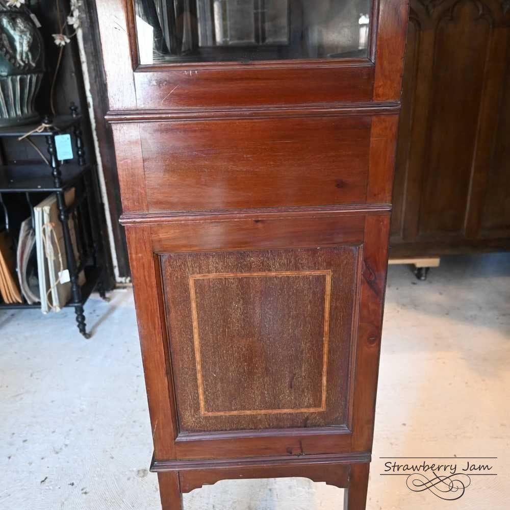IFU-425 英国アンティーク マホガニー キャビネット 飾り棚 ガラスケース