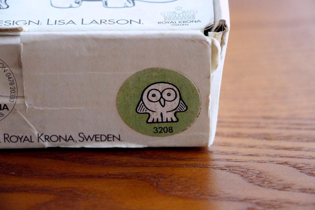 Lisa Larson リサラーソン ロイヤクローナ ガラスオブジェ フクロウ