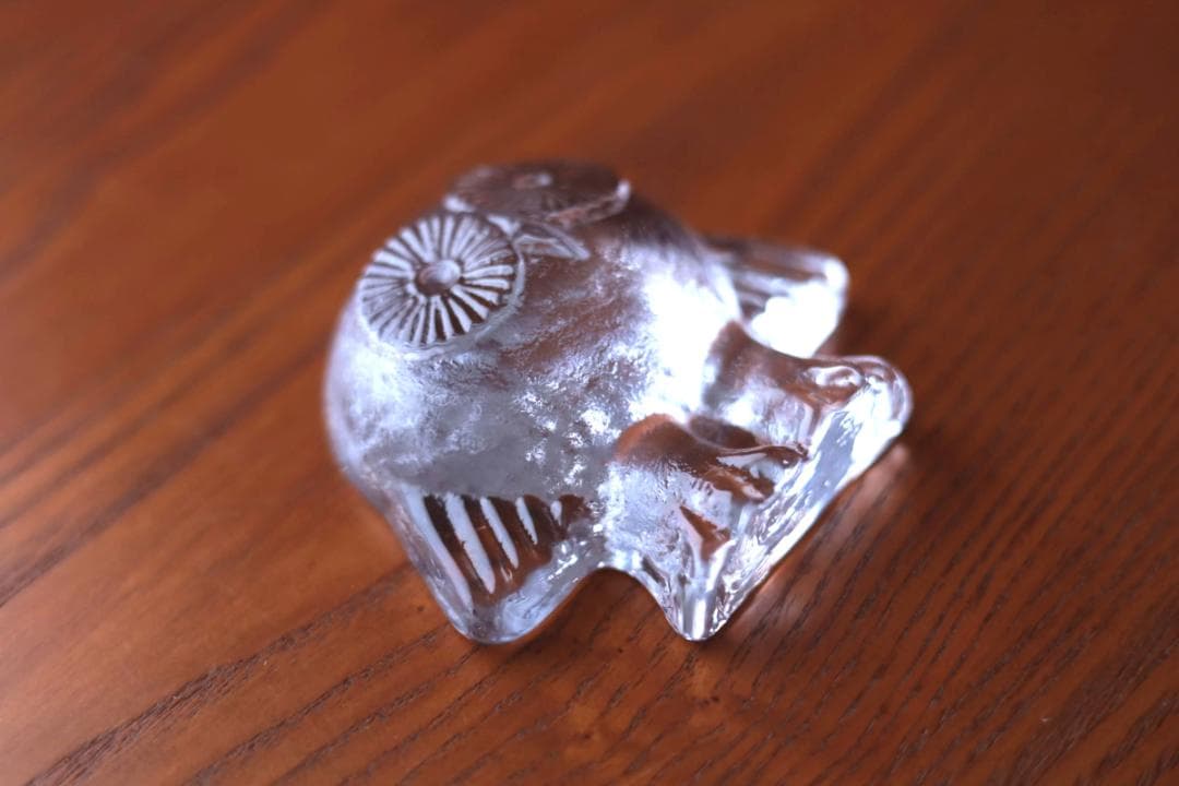 Lisa Larson リサラーソン ロイヤクローナ ガラスオブジェ フクロウ