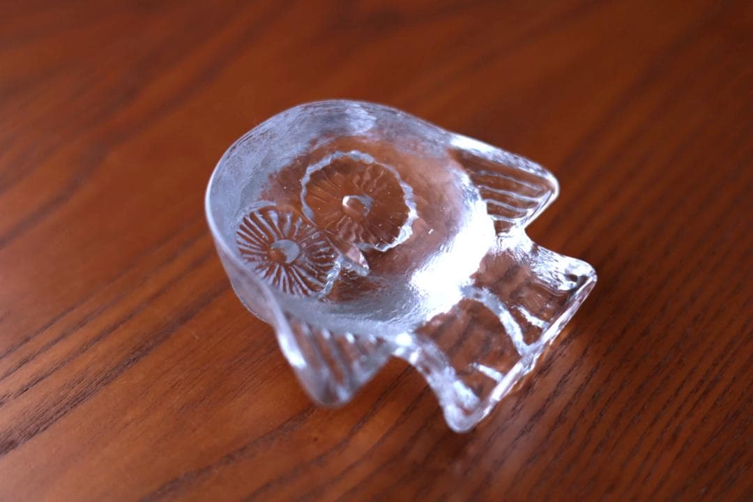 Lisa Larson リサラーソン ロイヤクローナ ガラスオブジェ フクロウ