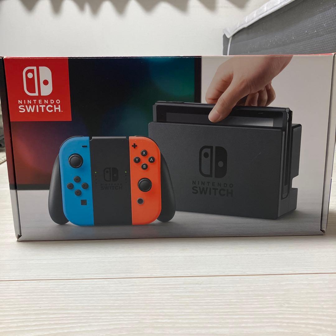 [訳あり]Nintendo Switch 本体 ブルー/ネオンイエロー[箱あり]