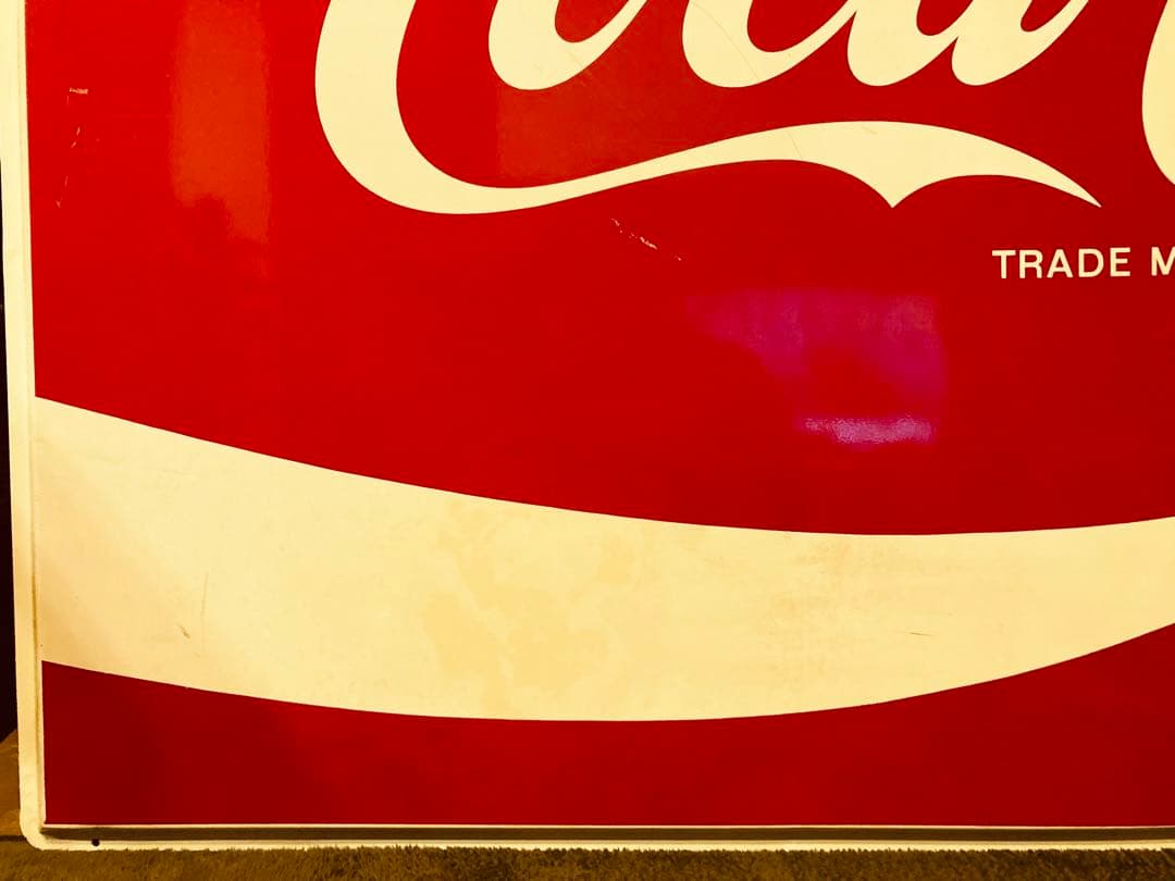 コカコーラ　特大看板　ヴィンテージ　レトロ　ディスプレイ