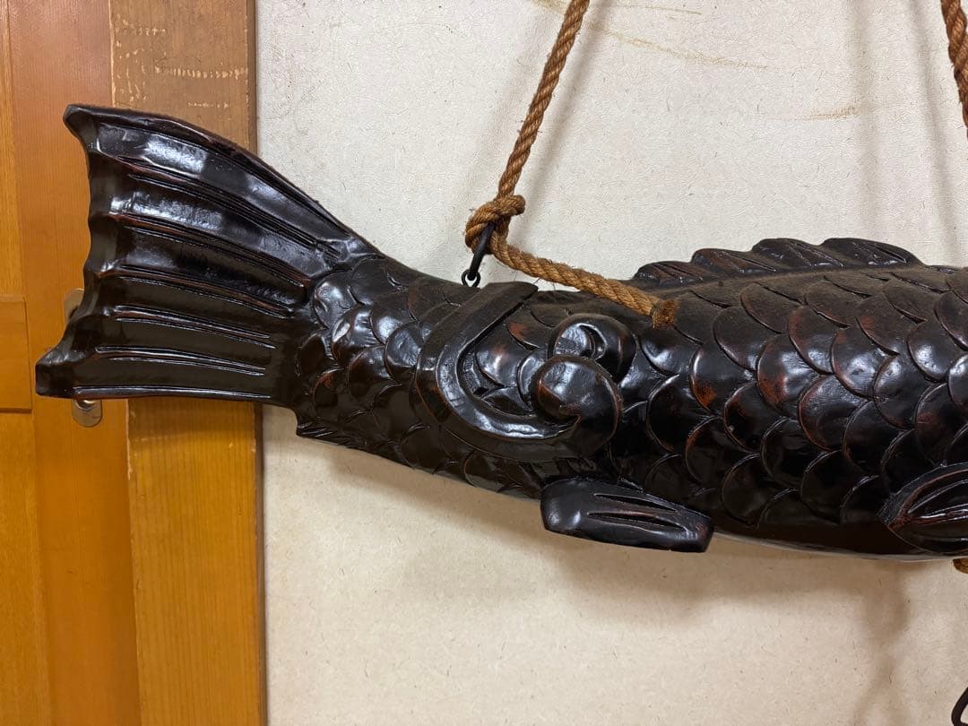 自在鉤 囲炉裏 木彫刻 古民具