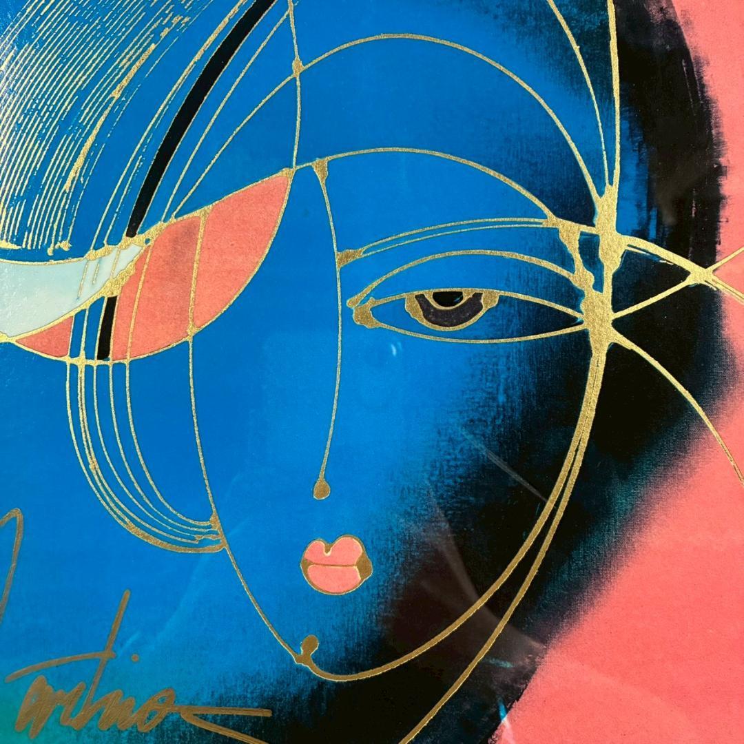 マーティロ・マヌキアン「海に想いを」シルクスクリーン 直筆サイン入り マヌキャン