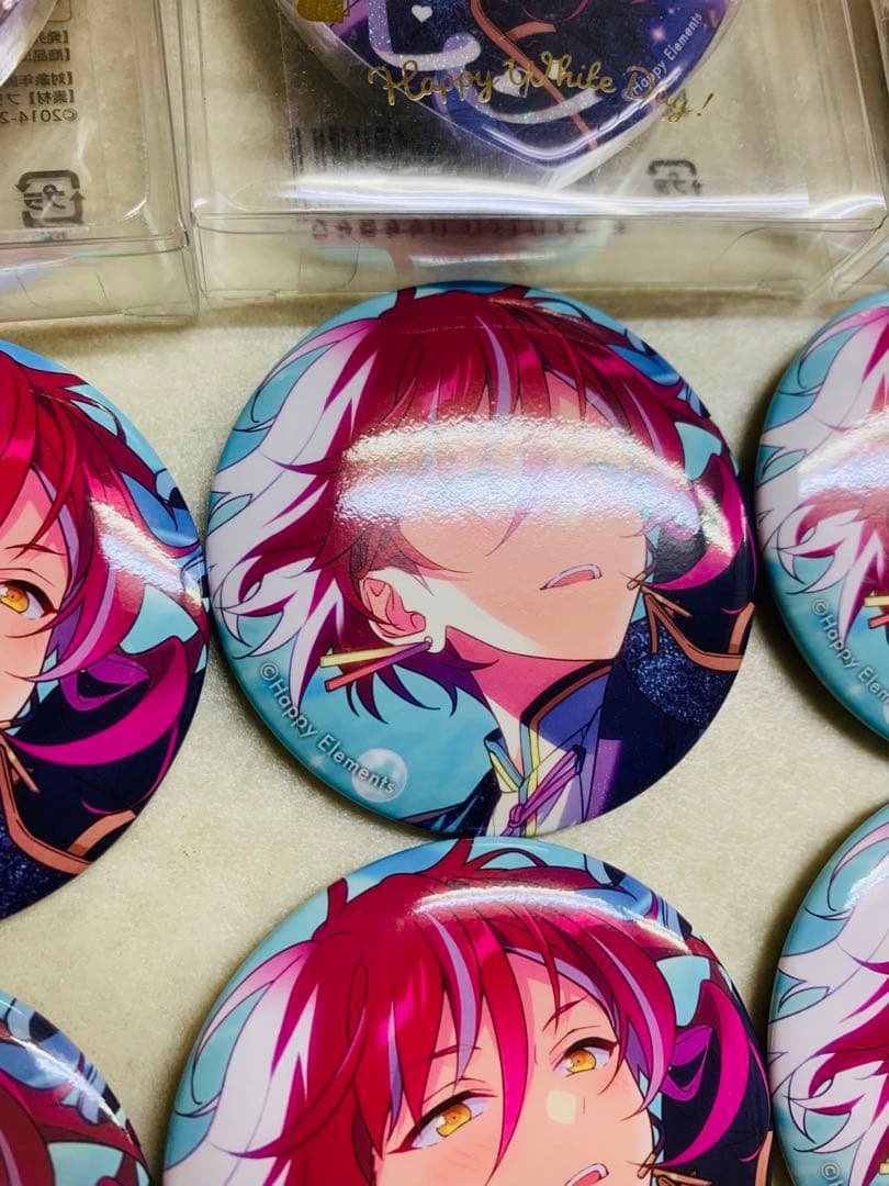 あんスタ 逆先夏目 イベコレ ホワイトデーハート　缶バッジ summer