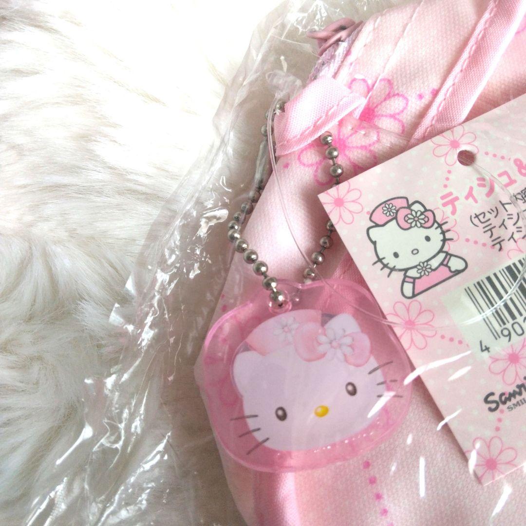 平成レトロ　ハローキティ　ピンク　ナース　ティッシュケース　ポーチ　キティ