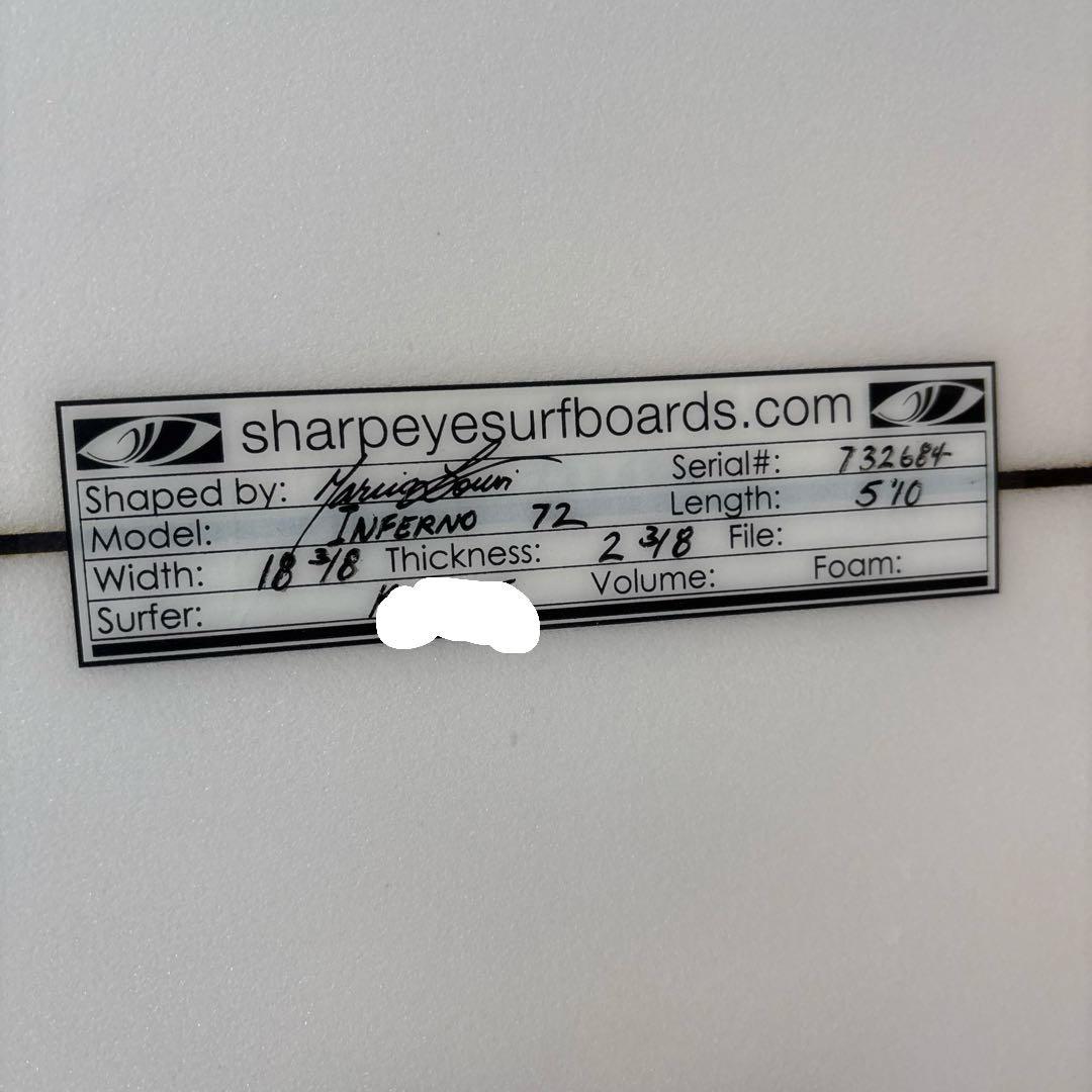 SHARP EYE INFERNO72 シャープアイ 5'10\"