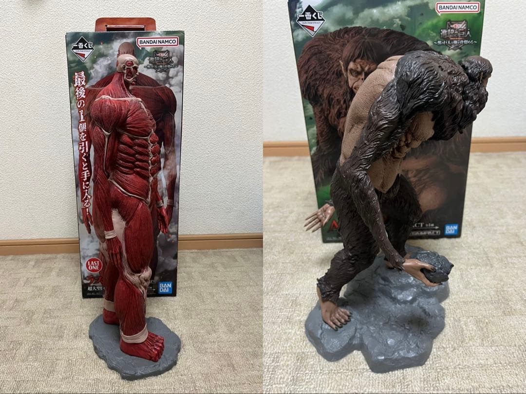 進撃の巨人 一番くじ～獣の巨人は俺が仕留める～ 獣の巨人 超大型巨人フィギュア