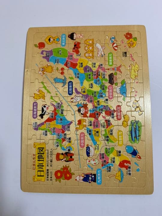 日本地図　木製パズル