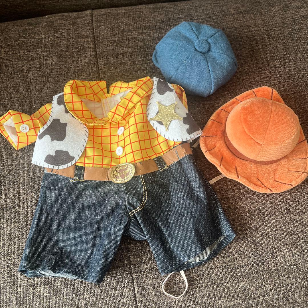 ダッフィとジェラトーニぬいぐるみ　セットで　洋服付き