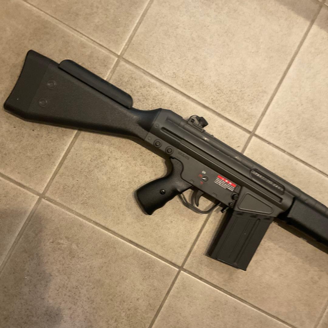 88m/s東京マルイ純正電動ガンG3SG1スナイプサイレンサーメンテ済