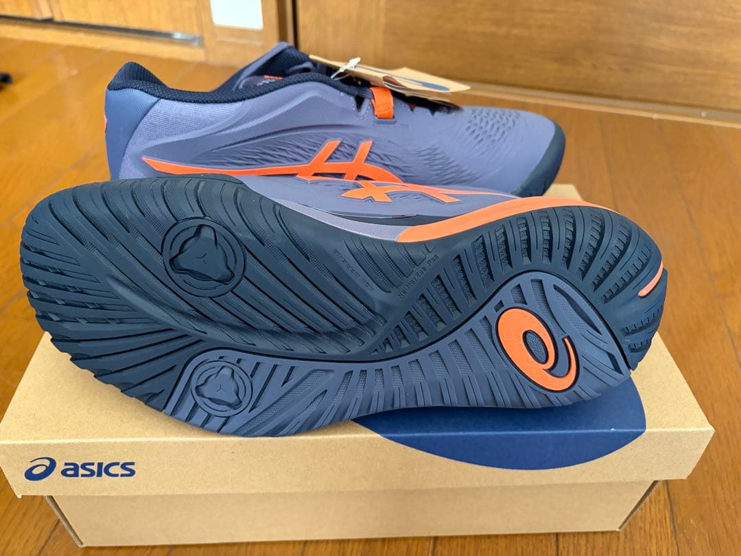 asics ゲルレゾリューション　X グレー　26.5センチ ワイドモデル