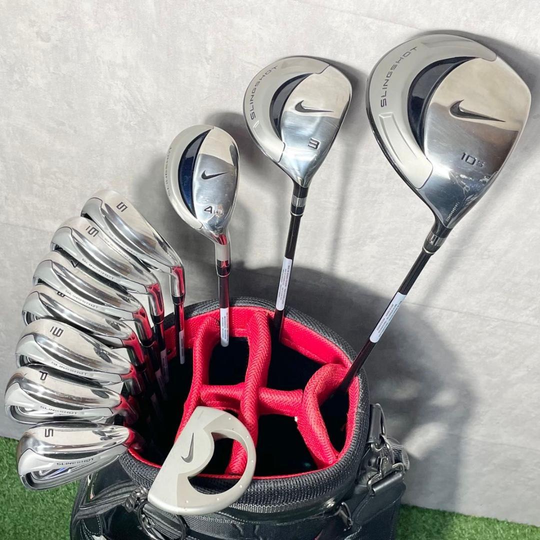 【超美品】ナイキ スリングショット ゴルフクラブセット メンズ 11本 右 廃盤