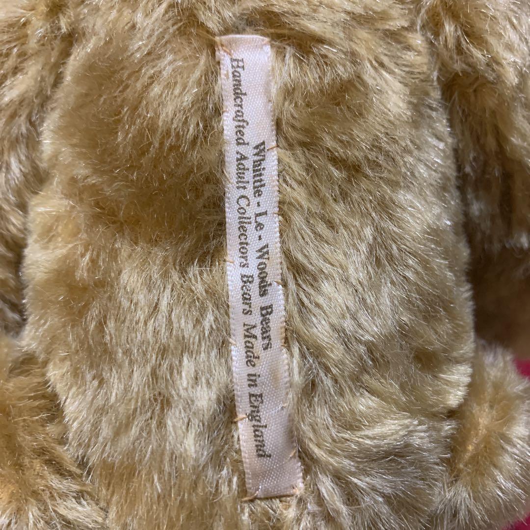 イギリス 作家もの テディベア 1996年製 モヘア