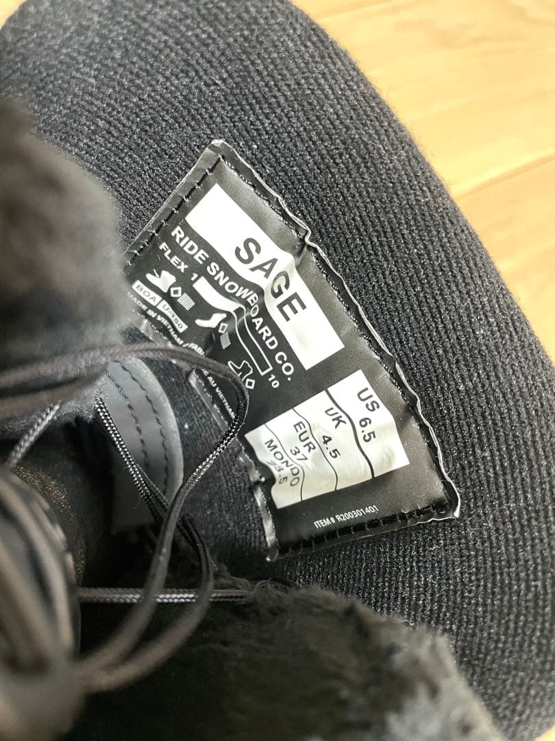 21-22 RIDE SAGE 23.5cm BOA スノーボードブーツ