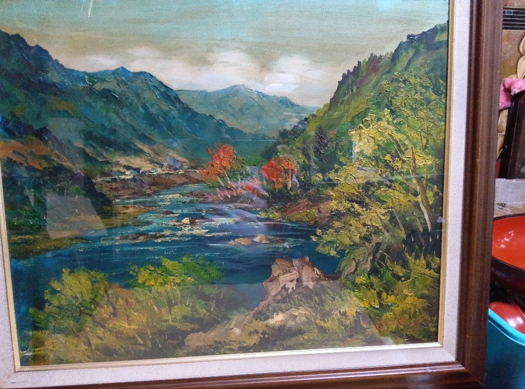 羽沢清水のF12号油彩が逸品です