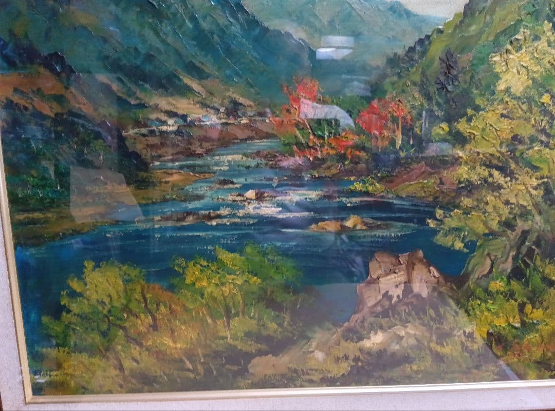 羽沢清水のF12号油彩が逸品です